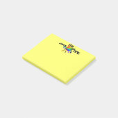 Kreativ sein post-it klebezettel (angewinkelt)