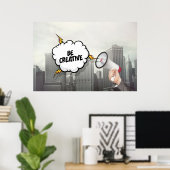Kreativ sein poster (Heimbüro)
