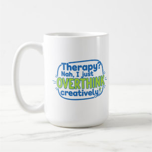 Kreativ überdenken kaffeetasse