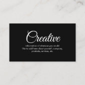 kreativ visitenkarte (Vorderseite)