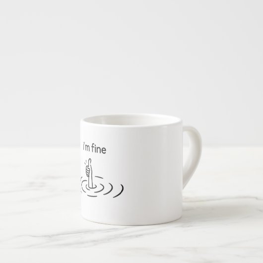 kreativ, whimsisch, Minimalistisch Espressotasse (Vorderseite Rechts)