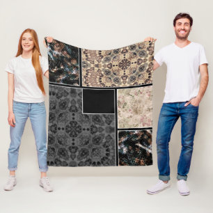 Kreativdesign-Fotos Text verzierte Schlangenhaut Fleecedecke