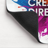 Kreativdirektor Bunter Farbspritzer Mousepad (Ecke)