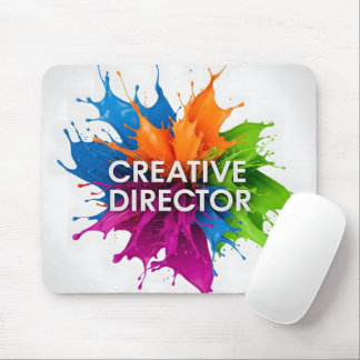 Kreativdirektor Bunter Farbspritzer Mousepad