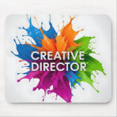 Kreativdirektor Bunter Farbspritzer Mousepad (Vorne)