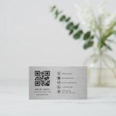 Kreativdirektor Metal QR Code Visitenkarte (Stehend Vorderseite)