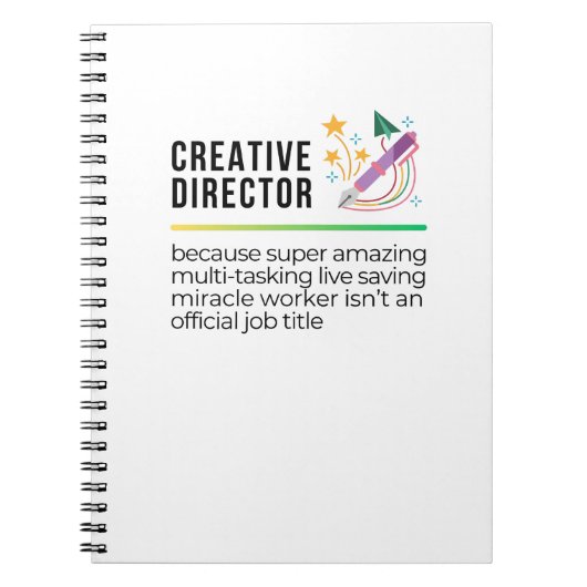 Kreativdirektor Notizblock (Vorderseite)