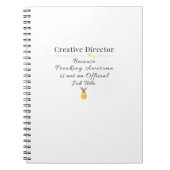 Kreativdirektor Notizblock (Vorderseite)