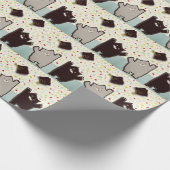 Kreative Abschluss Geschenkpapier (Ecke)