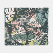 Kreative Abstract seamless pattern with tropical p Fleecedecke (Vorderseite (Horizontal))