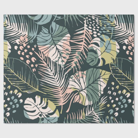 Kreative Abstract seamless pattern with tropical p Geschenkpapier (Flach)