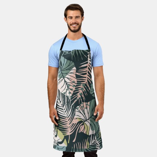 Kreative Abstract seamless pattern with tropical p Schürze (Getragen)