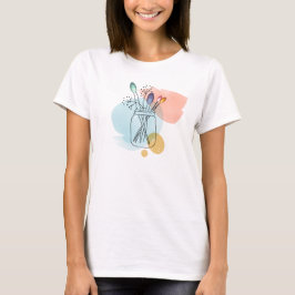 Kreative Abstrakte Blume T-Shirt