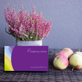 Kreative abstrakte QR-lila Visitenkarte