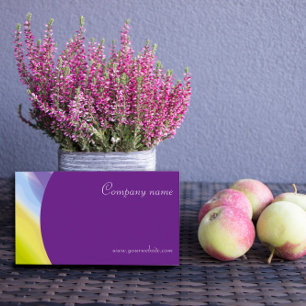 Kreative abstrakte QR-lila Visitenkarte