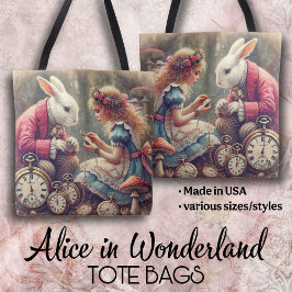 Kreative Alice-im-Wunderland-Vintage-Kunst Tasche