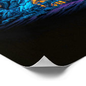 Kreative, andere Welt psychedelische Pilzkunst Poster (Ecke)