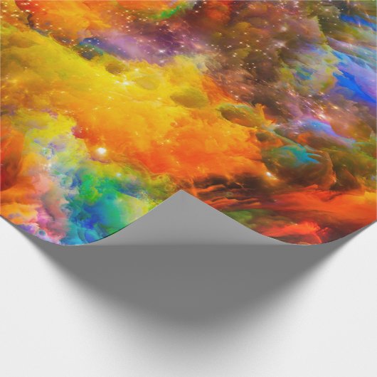 Kreative Anordnung der Fraktal-Elemente, Beleuchtu Geschenkpapier (Ecke)