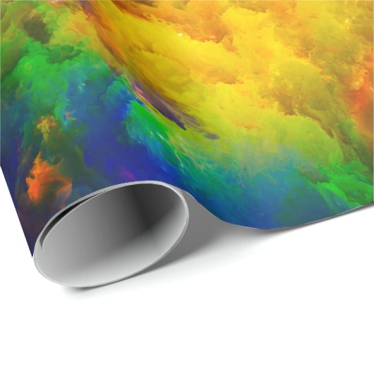 Kreative Anordnung der Fraktal-Elemente, Beleuchtu Geschenkpapier (Rolleneckpunkt)