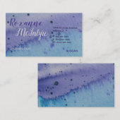 Kreative Aquarell-Visitenkarten Visitenkarte (Vorne/Hinten)