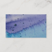 Kreative Aquarell-Visitenkarten Visitenkarte (Rückseite)
