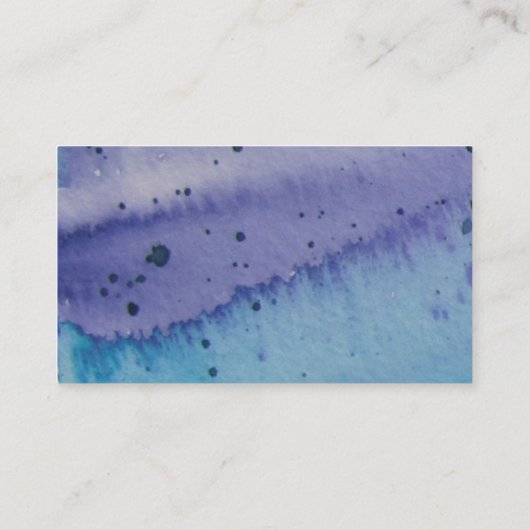 Kreative Aquarell-Visitenkarten Visitenkarte (Rückseite)