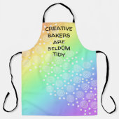 Kreative Bäcker sind selten Tidy Rainbow Gradient Schürze (Vorderseite)