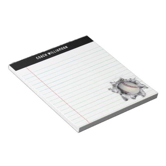 Kreative Baseball-Geschenkideen Notizblock (angewinkelt)