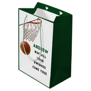 Kreative Basketball-Geschenktasche mittlerer Größe Mittlere Geschenktüte