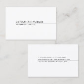 Kreative Beruflich Moderne Minimalistisch Schlicht Visitenkarte (Vorne/Hinten)