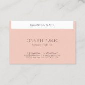 Kreative Berufliche moderne, einfache Design Trend Visitenkarte (Rückseite)