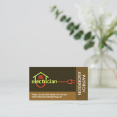 Kreative Blöcke elektrische Zuhause Visitenkarte (Stehend Vorderseite)