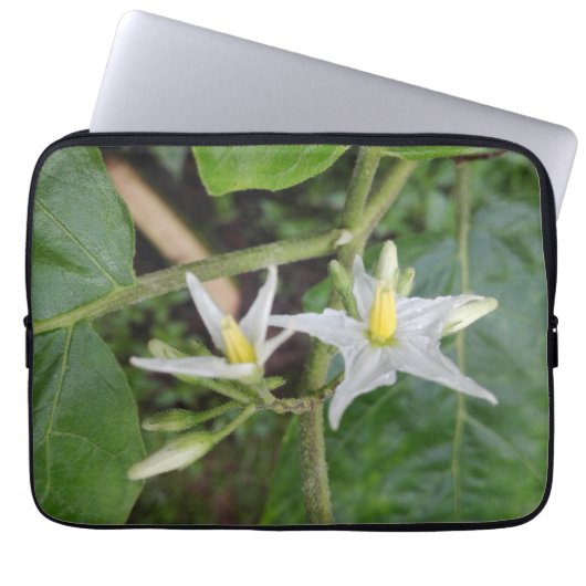 KREATIVE BLUMENHERZ GESCHENK LAPTOPSCHUTZHÜLLE (Vorderseite)