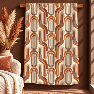 Kreative Boho Regenbögen Elfenbein Beige Rost Gesc Fleecedecke