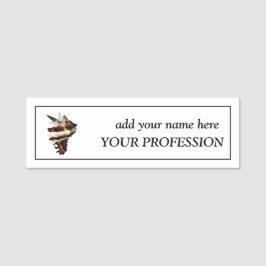 Kreative Boutique Individuelle Name & Beruf Namensschild