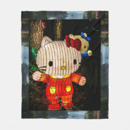 Kreative Cartoon-Figur-Lichtinstallationen  Fleecedecke