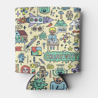 Kreative Doodles: Set Spaß Dosenkühler