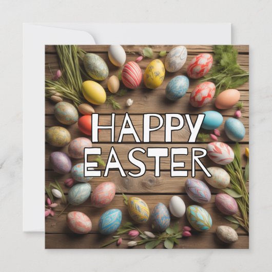 Kreative Eiersammlung Karte (Vorderseite)