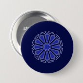 Kreative einfache Farbblumengeschenk Mutter Vater Button (Vorne & Hinten)