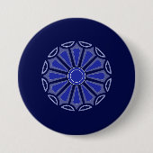 Kreative einfache Farbblumengeschenk Mutter Vater Button (Vorderseite)