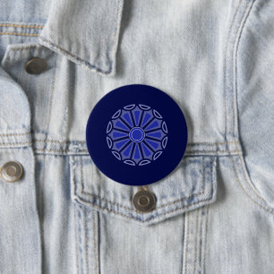 Kreative einfache Farbblumengeschenk Mutter Vater Button