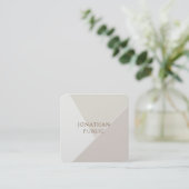 Kreative, einfache Vorlage Minimalistisch Modernes Quadratische Visitenkarte (Stehend Vorderseite)