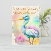 Kreative, einzigartige Einladungen für Babyduschen (Stehend Vorderseite)