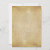 Kreative, einzigartige Rustikale Mohnhochzeit Einladung (Rückseite)