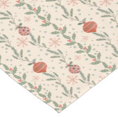 Kreative, elegante Retro-rote Streifen Wintergrün Kurzer Tischläufer (Ecke)