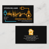 Kreative elektrische Blitzschalttafel Visitenkarte (Vorne/Hinten)