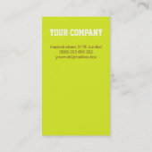 kreative energic Birnen-Visitenkarte Visitenkarte (Rückseite)