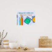 Kreative Explosionen lindern Stress Poster (Küche)