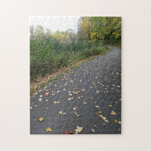 Kreative Fallspur Wälder Foto-Puzzle Puzzle (Vertikal)