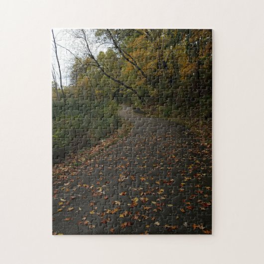 Kreative Fallspur Wälder Foto-Puzzle Puzzle (Vertikal)